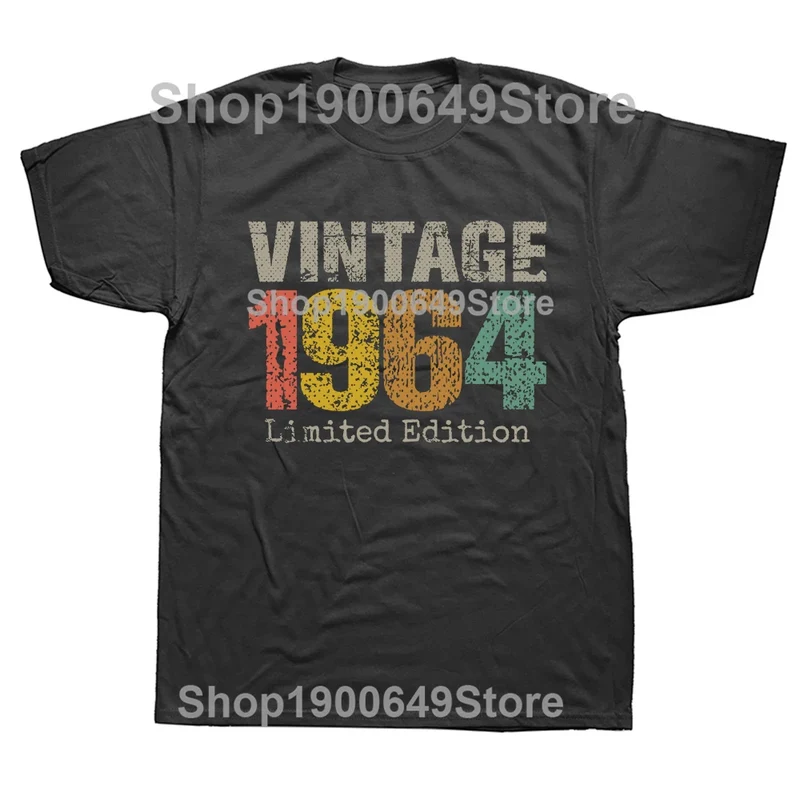 Herren T-Shirt Made In 1964 Shirt Unisex Streetwear Tank Top 100% Baumwolle