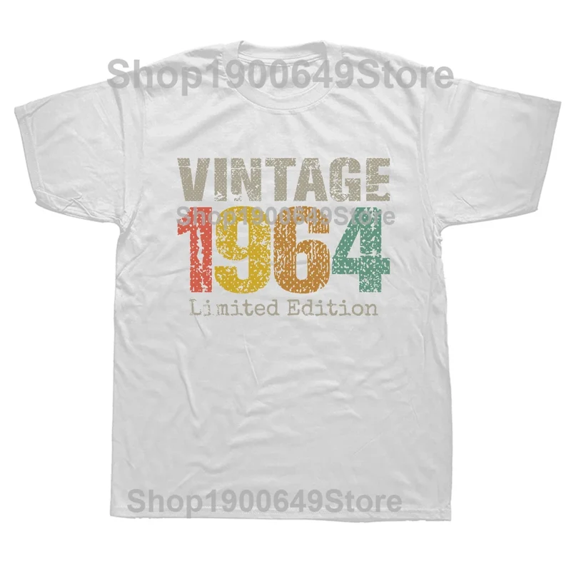 Herren T-Shirt Made In 1964 Shirt Unisex Streetwear Tank Top 100% Baumwolle