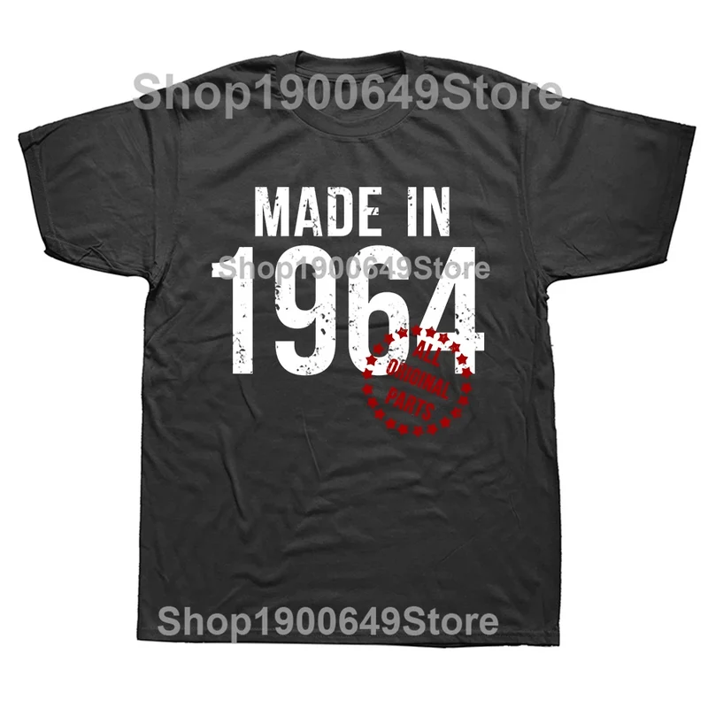 Herren T-Shirt Made In 1964 Shirt Unisex Streetwear Tank Top 100% Baumwolle