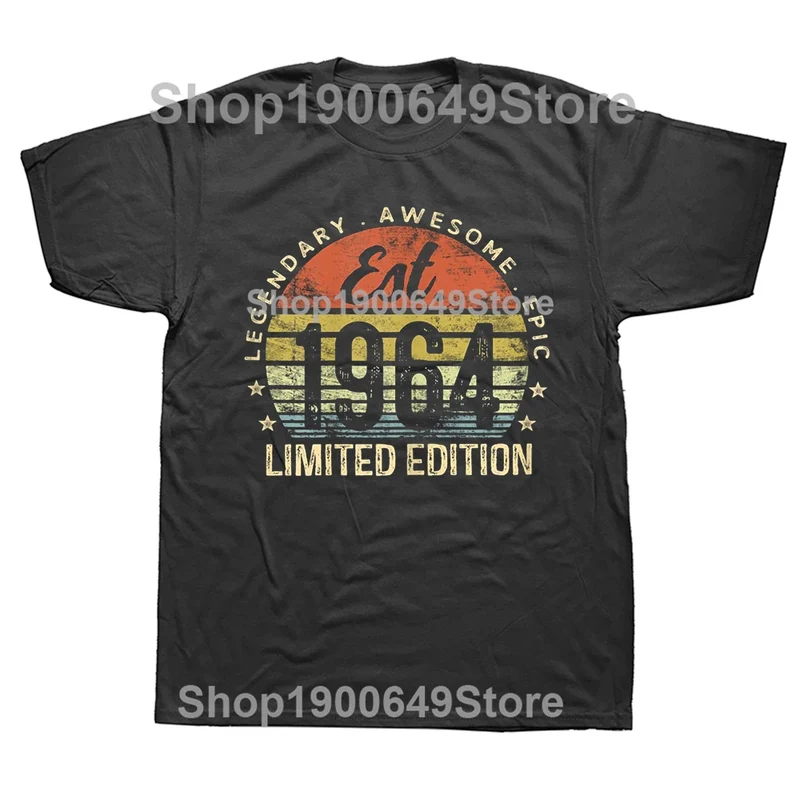 Herren T-Shirt Made In 1964 Shirt Unisex Streetwear Tank Top 100% Baumwolle