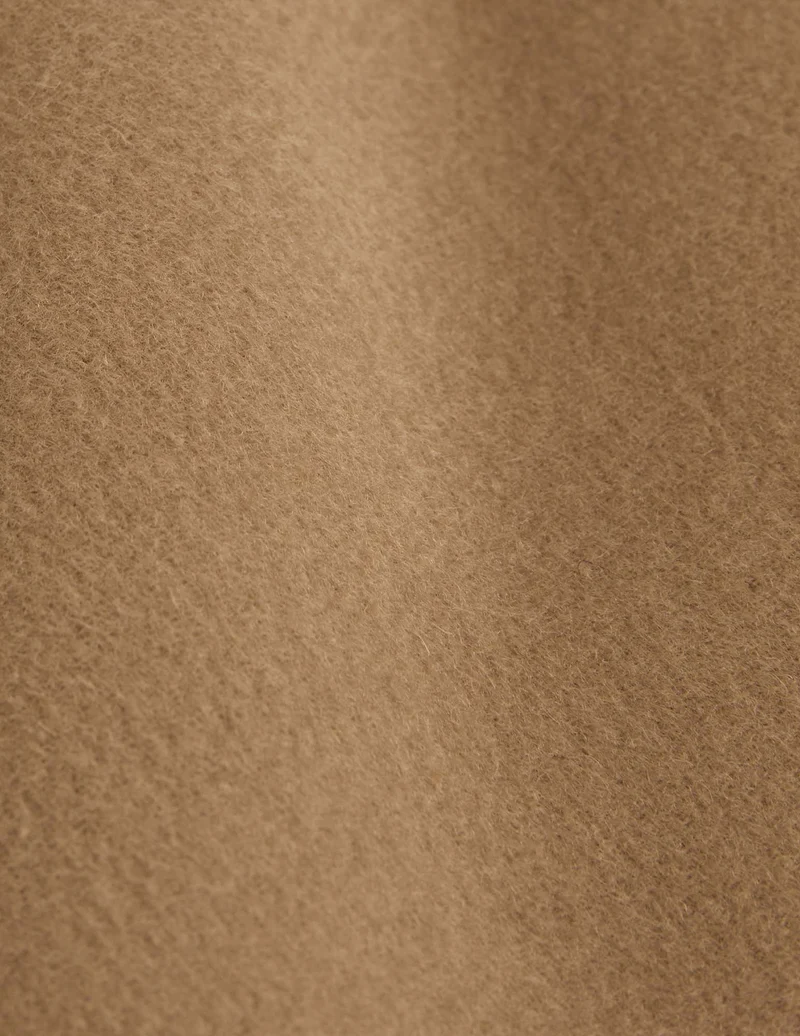 Surchemise Peter en laine double face beige
