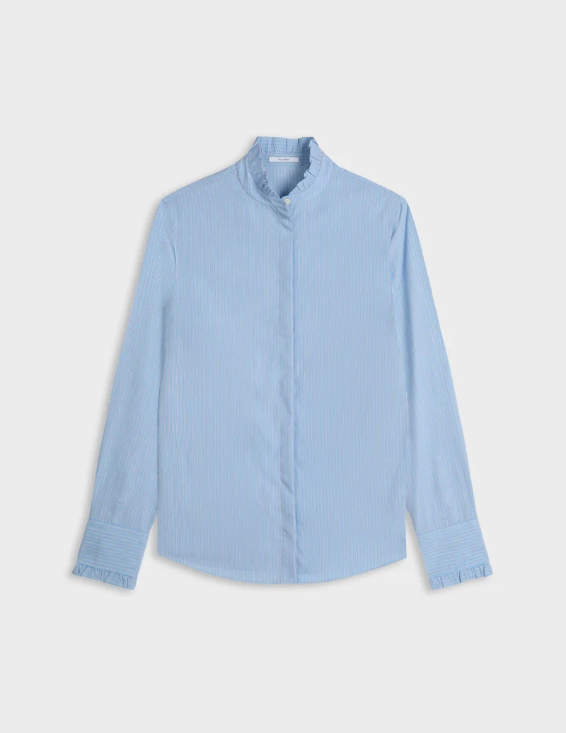 Chemise Louison rayée bleu clair