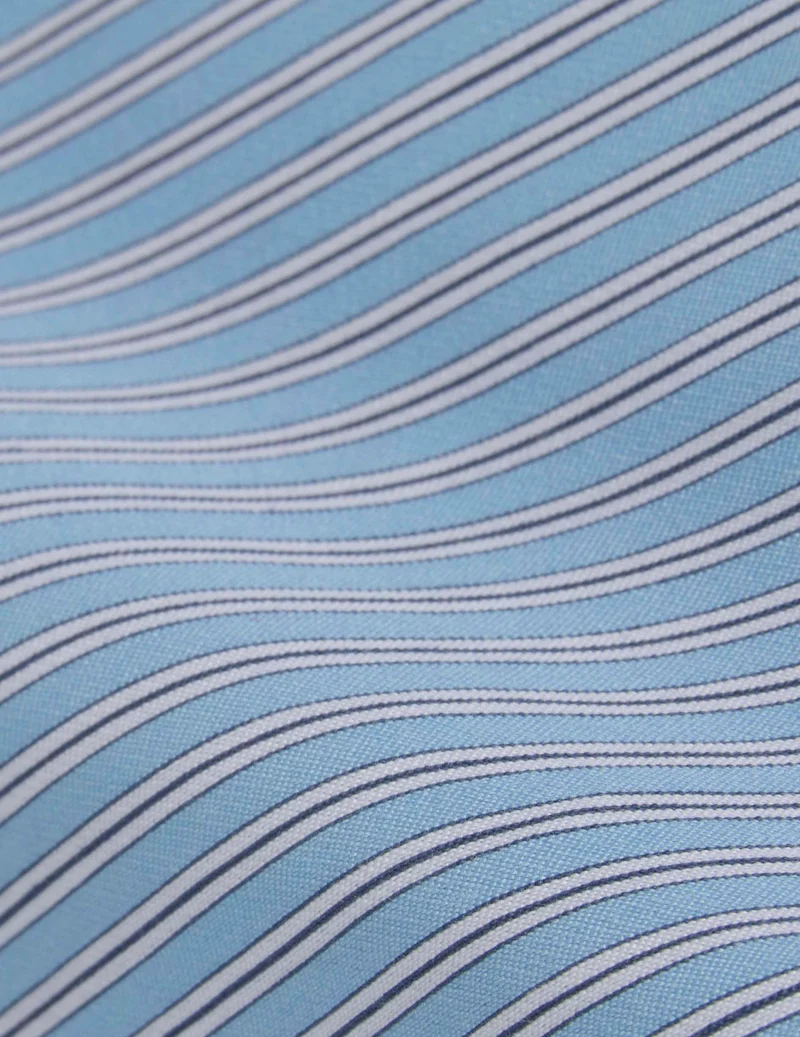 Chemise Louison rayée bleu clair