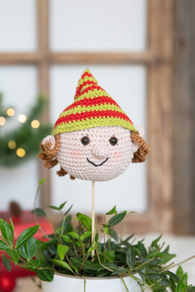 Anleitung Weihnachtliche Blumenstecker