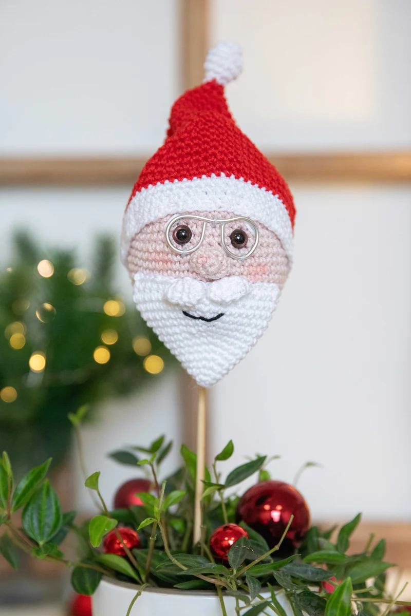 Anleitung Weihnachtliche Blumenstecker