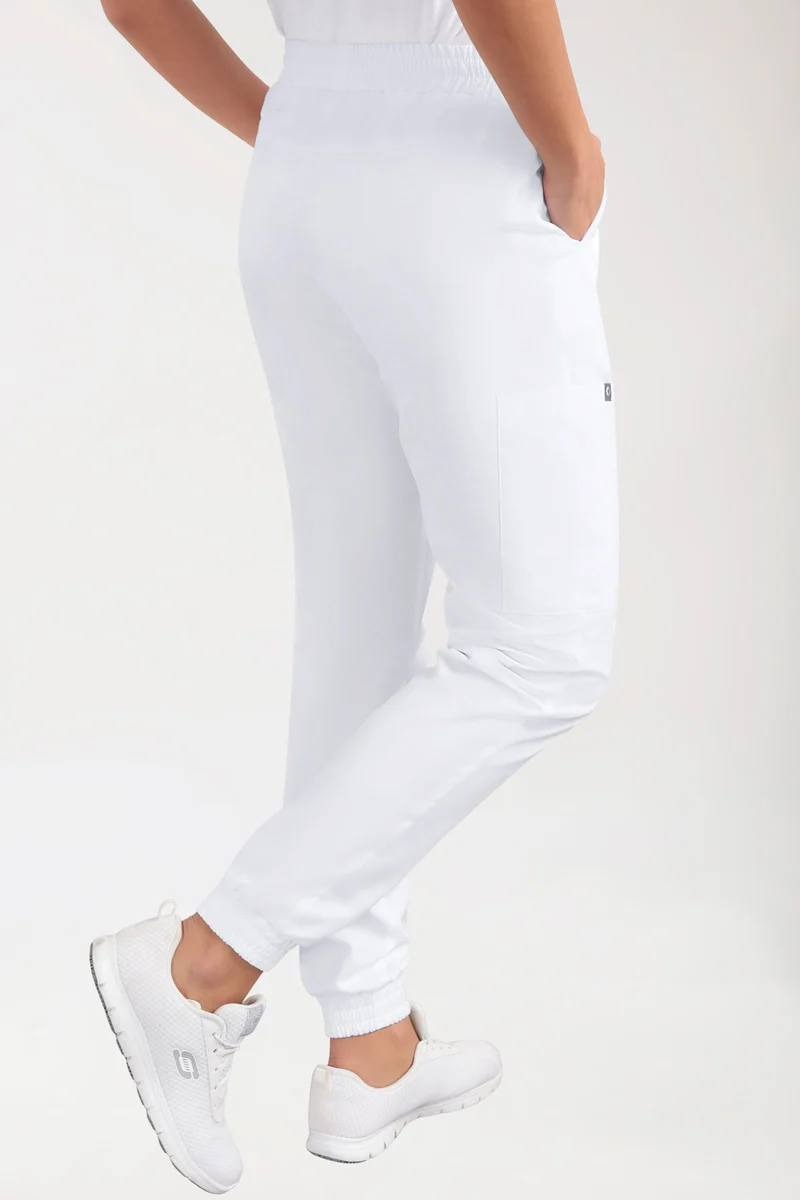 CORE Cargohose Damen - Jogpants Style weiß