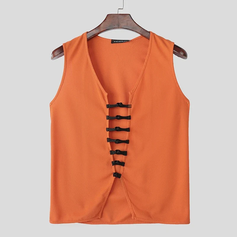Herren Oberteil Ärmellos Weste Tank Top Sexy Shirt Clubwear Muskel T-Shirt