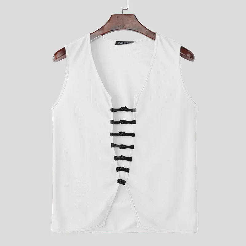 Herren Oberteil Ärmellos Weste Tank Top Sexy Shirt Clubwear Muskel T-Shirt