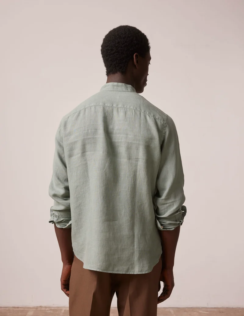 Chemise Carl en lin vert