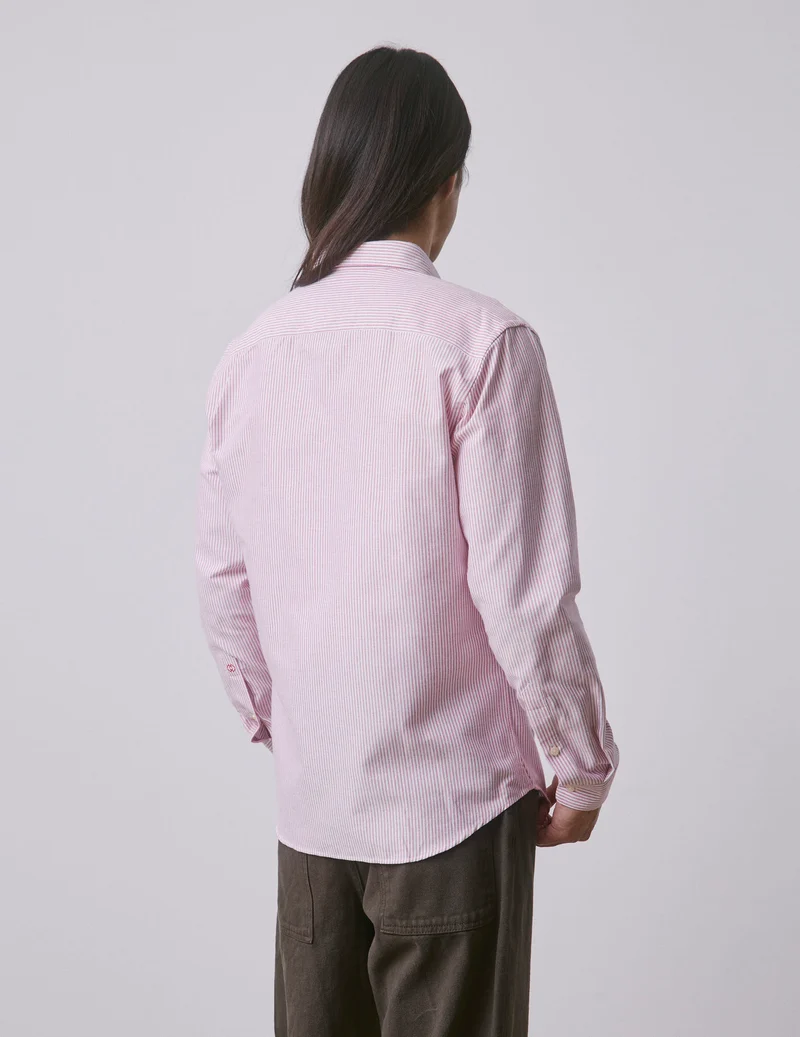 Chemise Gaspard rayée rouge