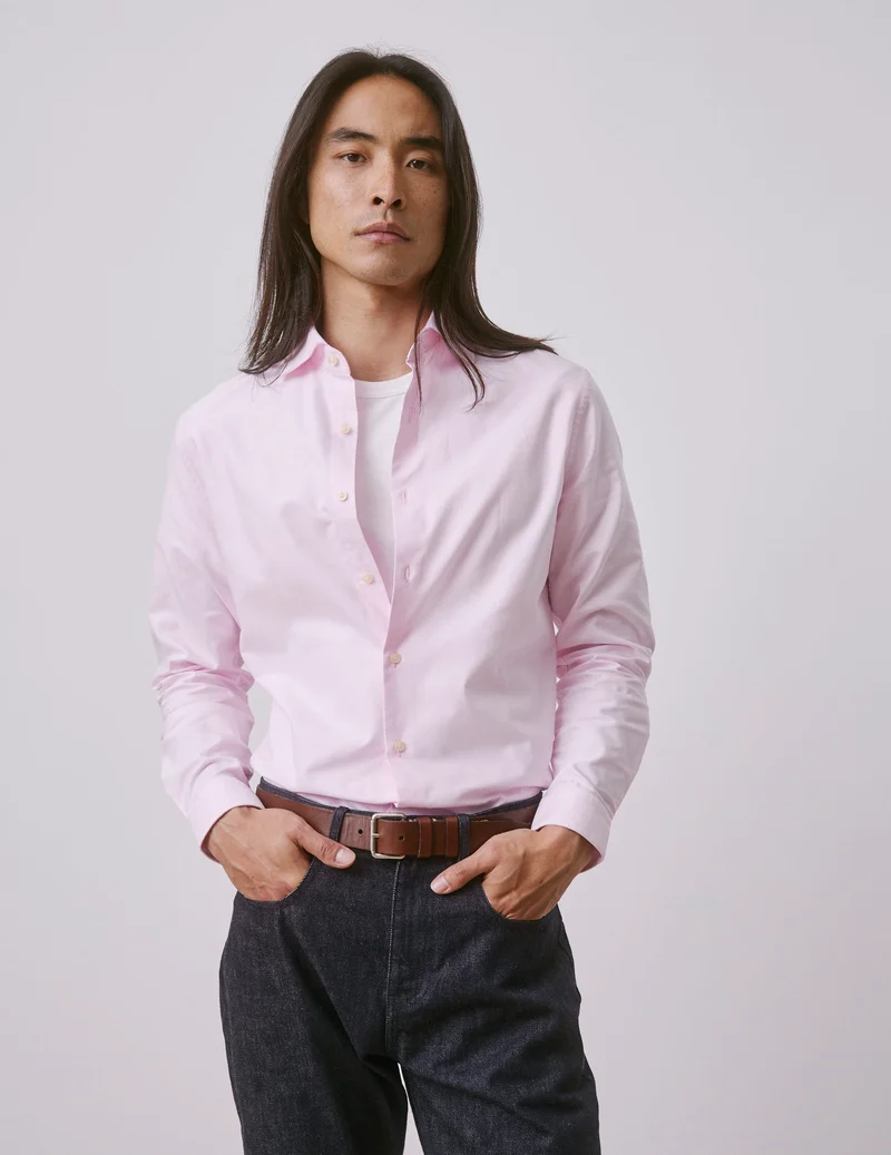 Chemise Aristote rose clair