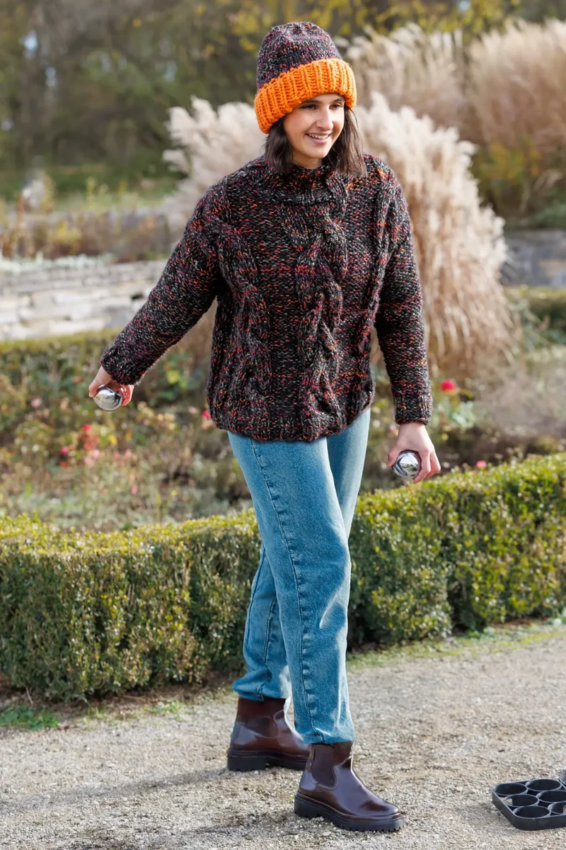 Anleitung Zopfmusterpulli