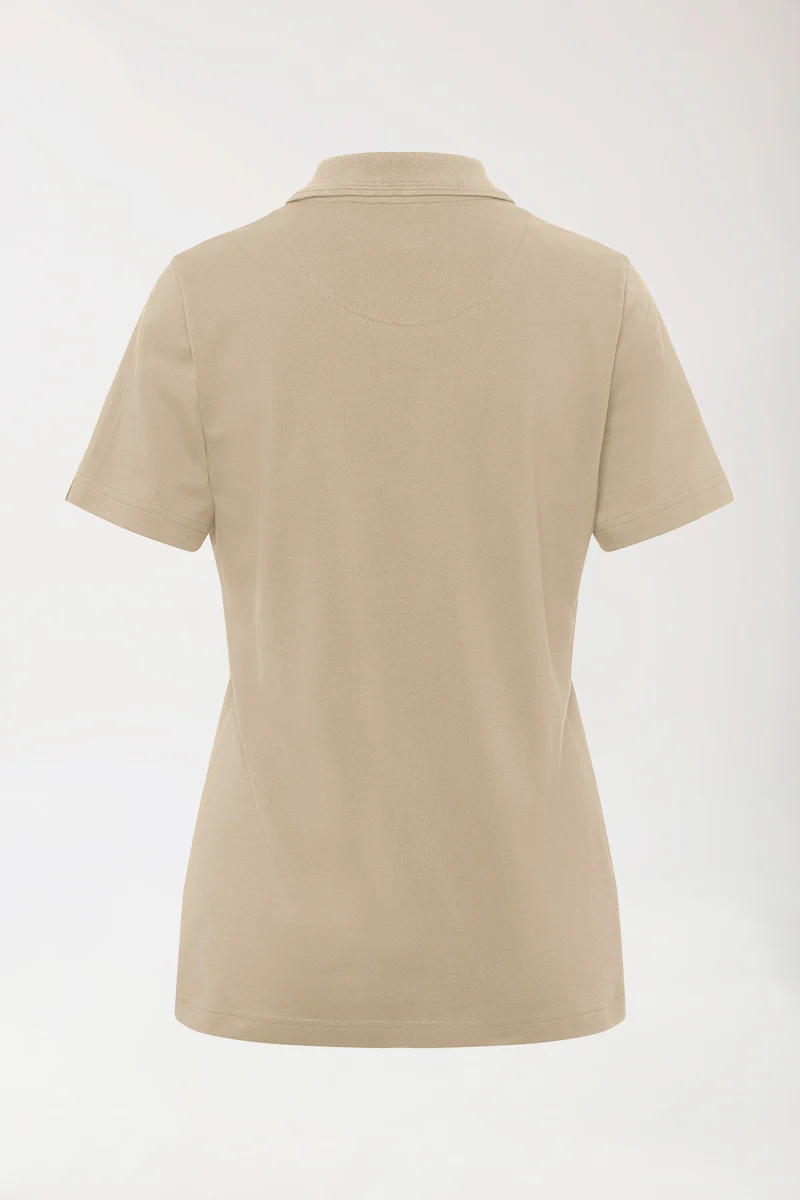 COMFY FLEX Stretch Shirt Damen - Polokragen sand