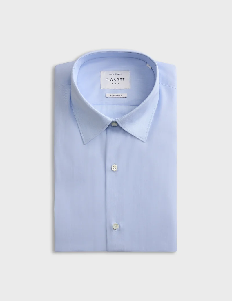 Chemise Ajustée rayée bleue
