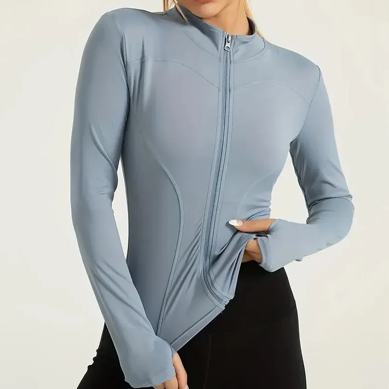 Felpa Donna Giacca Sportiva Con Zip Tuta Maniche Lunghe Cappuccio Maglia Shirt