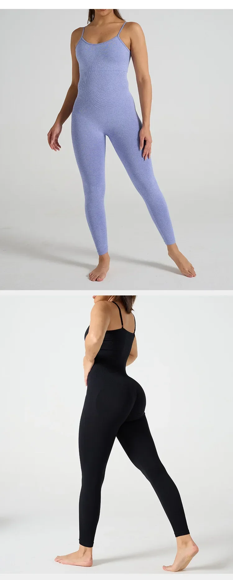 Yoga Fitness Overalls Jumpsuit Gym Stretch Leggings Jogging Anzug Top Push Up
