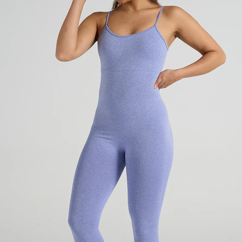 Yoga Fitness Overalls Jumpsuit Gym Stretch Leggings Jogging Anzug Top Push Up