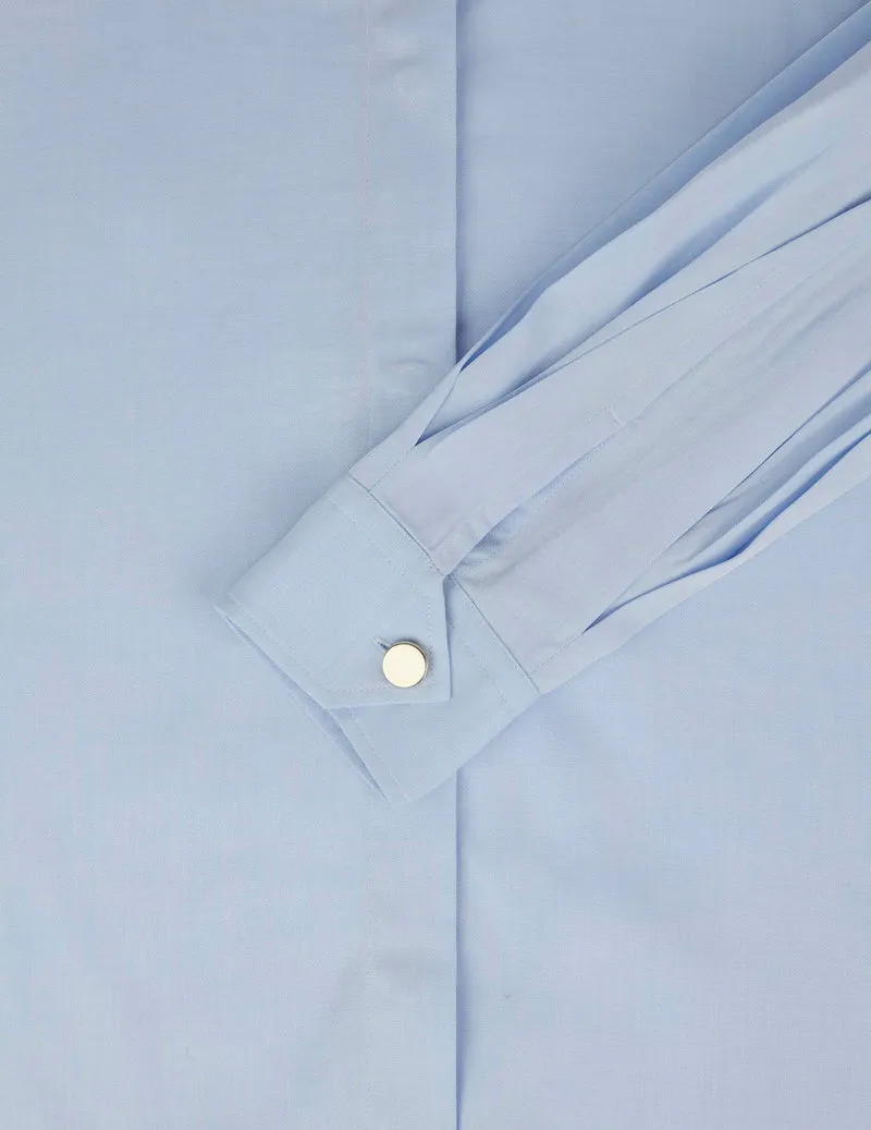 Chemise Innaée en lyocell bleu clair