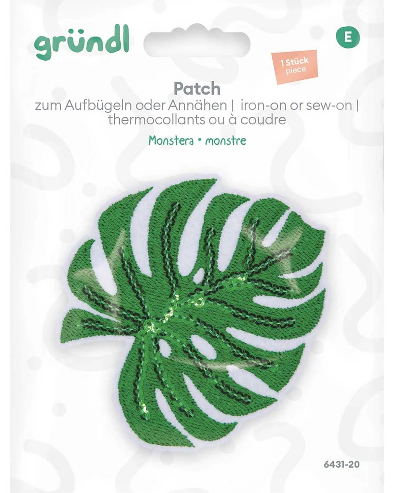 Patches zum Aufbügeln - Monstera