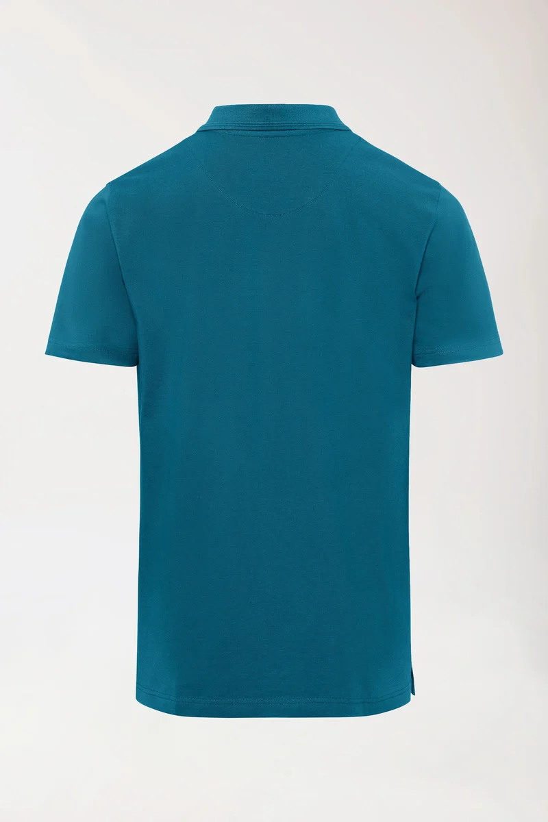 COMFY FLEX Stretch Shirt Herren - Polokragen petrol