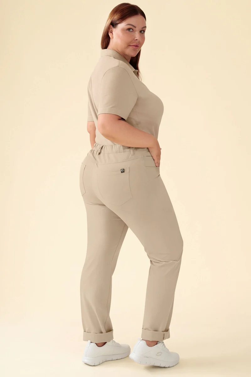 KAERE Hose Damen - 5-Pocket sand