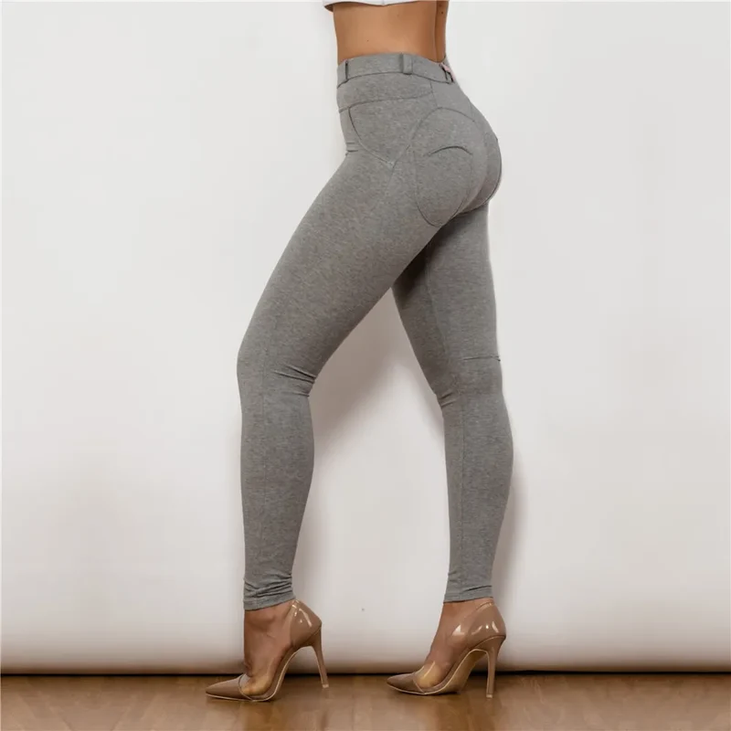 Damen Leggins Denim Look Leggings Sexy Push Up Jeans Hose Jeanshose Stretchhose