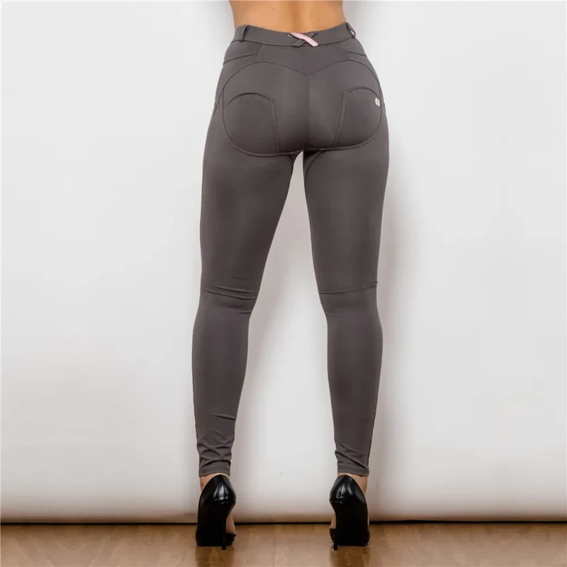 Damen Leggins Denim Look Leggings Sexy Push Up Jeans Hose Jeanshose Stretchhose