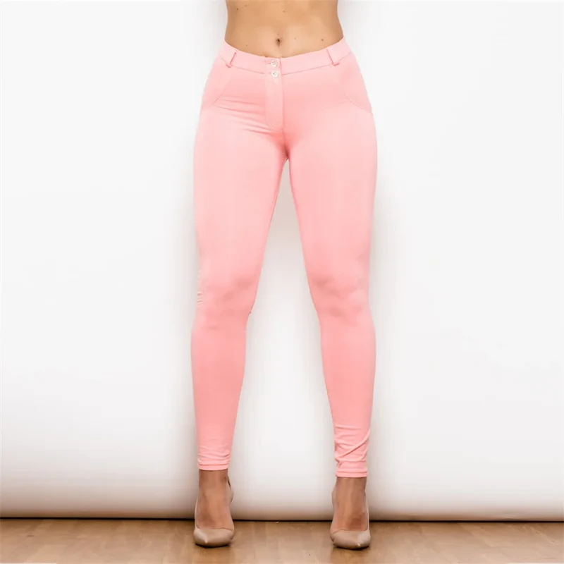 Damen Leggins Denim Look Leggings Sexy Push Up Jeans Hose Jeanshose Stretchhose