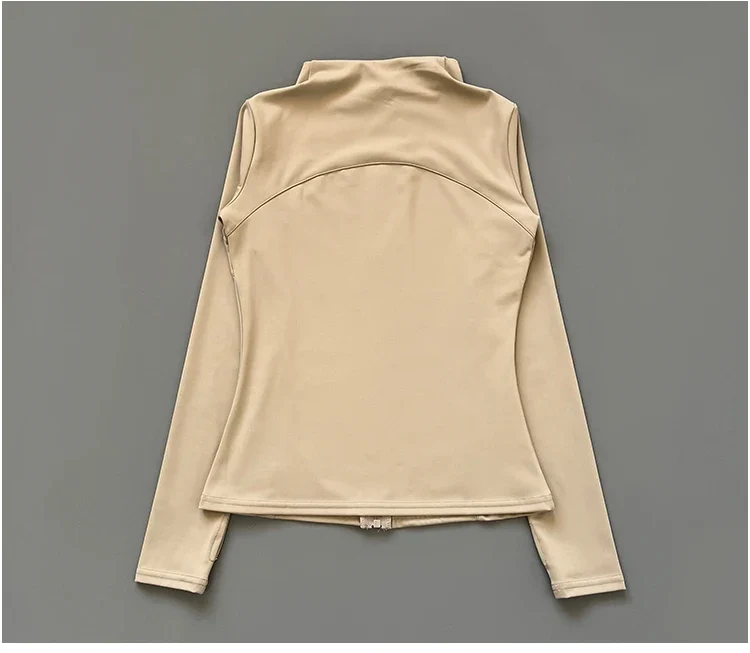 Damen kurze Sportjacke Sweatshirt Fitness Gym Jacke Yogajacke Yoga Sportswear