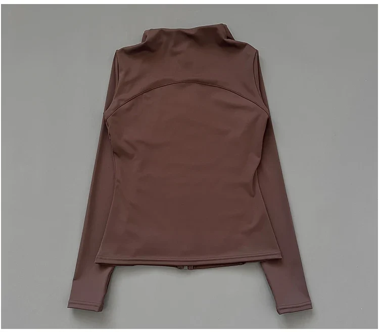 Damen kurze Sportjacke Sweatshirt Fitness Gym Jacke Yogajacke Yoga Sportswear
