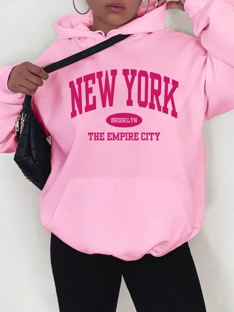 New York City Kapuzenpullover Sweatshirt Hoodie Pulli Damen Kapuzenpulli Shirt