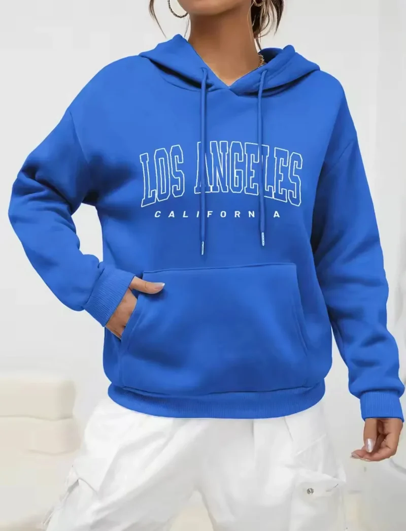 Los Angeles Kapuzenpullover Sweatshirt Hoodie Pulli Damen Kapuzenpulli Shirt