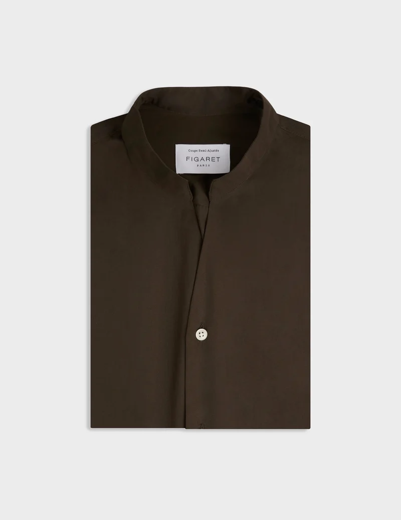 Chemise Carl marron