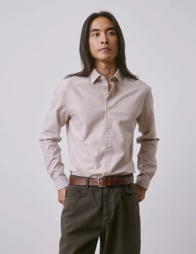 Chemise Auguste beige