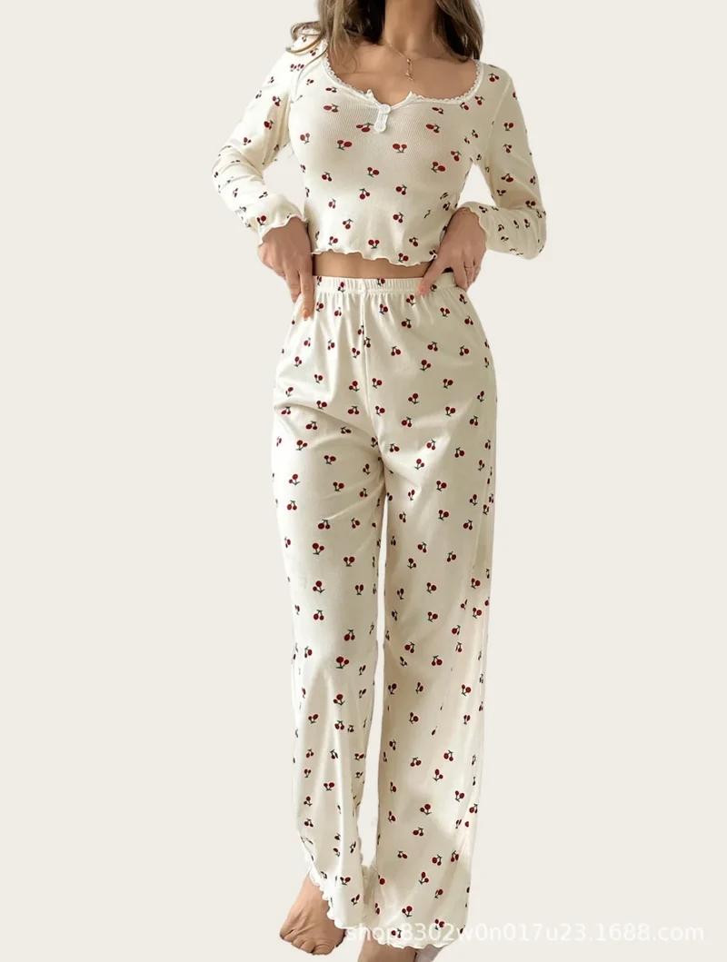 Pigiami da donna | L'intimo per la notte Camicia Completo da Casa in due pezzi