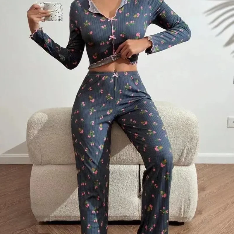 Pigiami da donna | L'intimo per la notte Camicia Completo da Casa in due pezzi