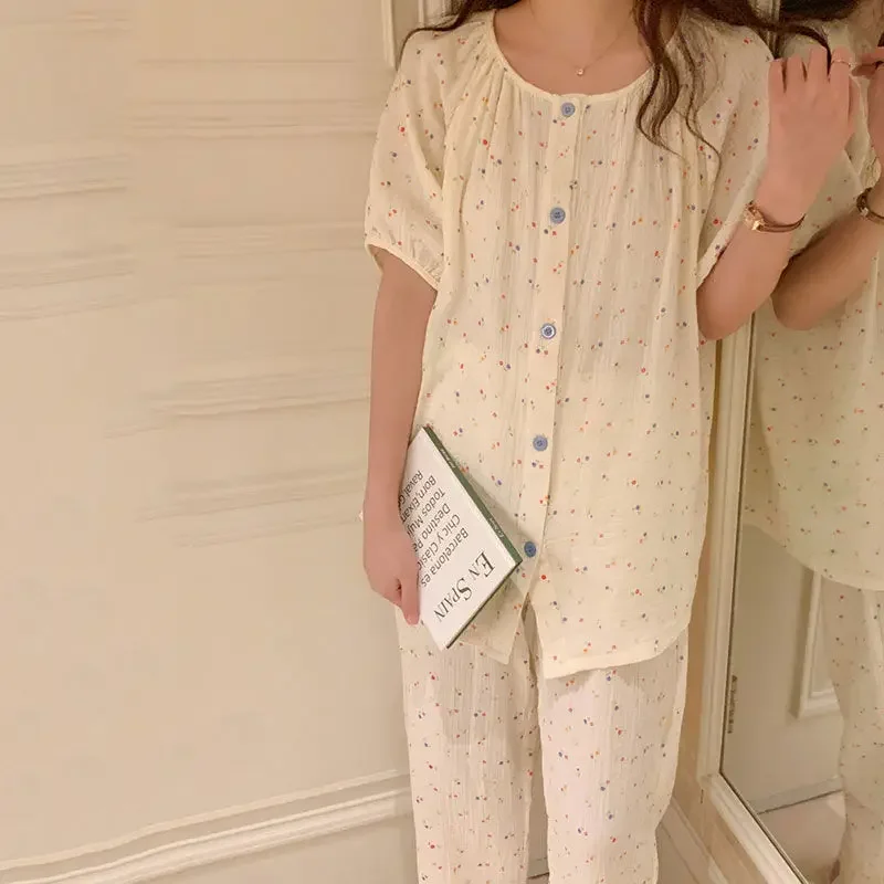 Pigiami da donna | L'intimo per la notte Camicia Completo da Casa in due pezzi