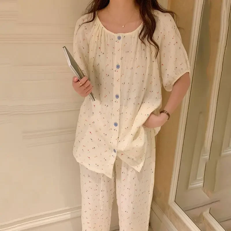 Pigiami da donna | L'intimo per la notte Camicia Completo da Casa in due pezzi