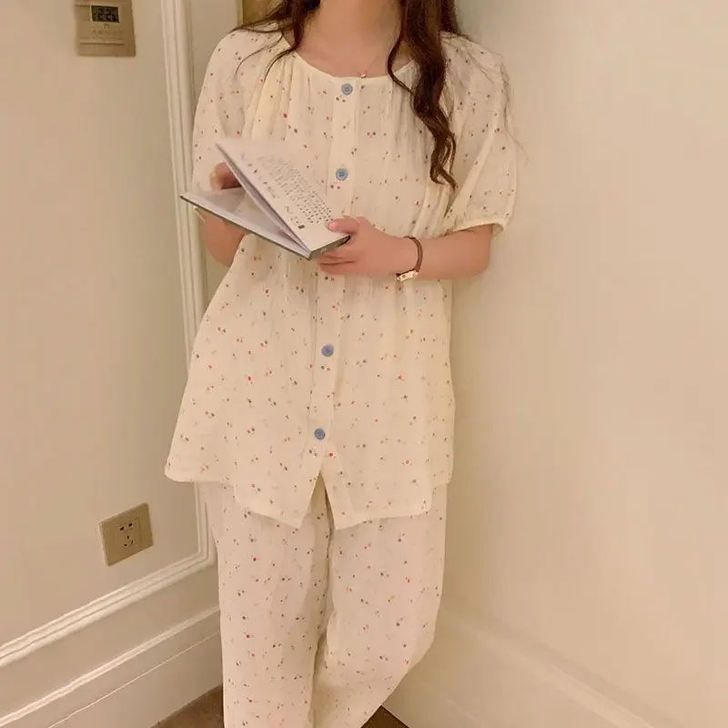 Pigiami da donna | L'intimo per la notte Camicia Completo da Casa in due pezzi