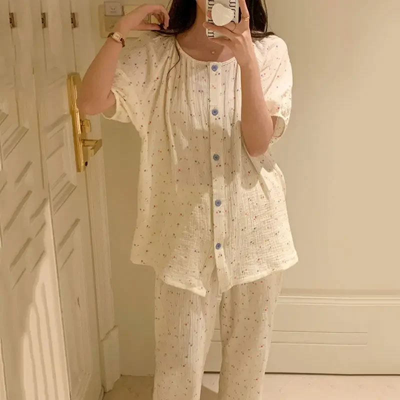 Pigiami da donna | L'intimo per la notte Camicia Completo da Casa in due pezzi