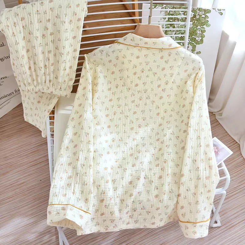 Pyjama für Damen Nachtwäsche Nachthemd Schlafanzug Zweiteiliger Hausanzug