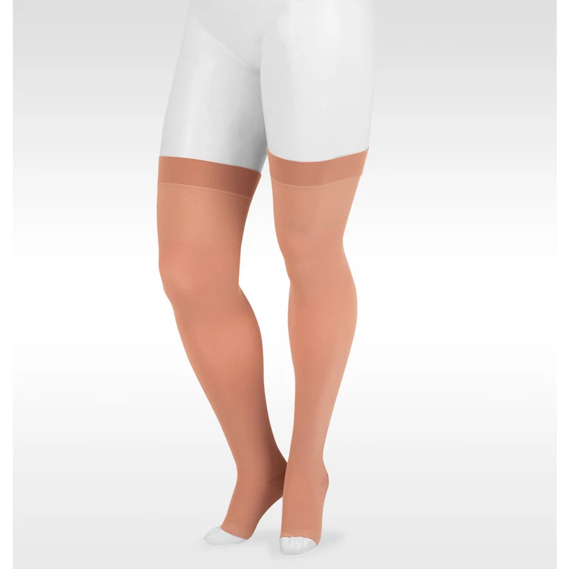 Juzo Dynamic Thigh High 30-40 mmHg w/ Silicone Band, Open Toe