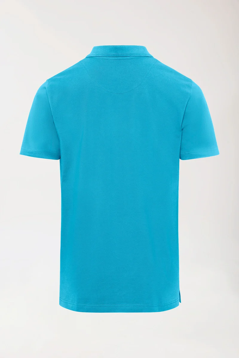 Stretch Shirt Herren - Polokragen türkis