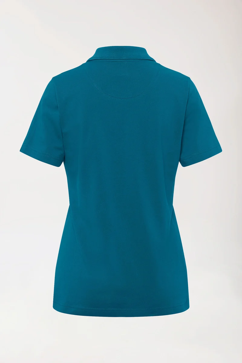 COMFY FLEX Stretch Shirt Damen - Polokragen petrol