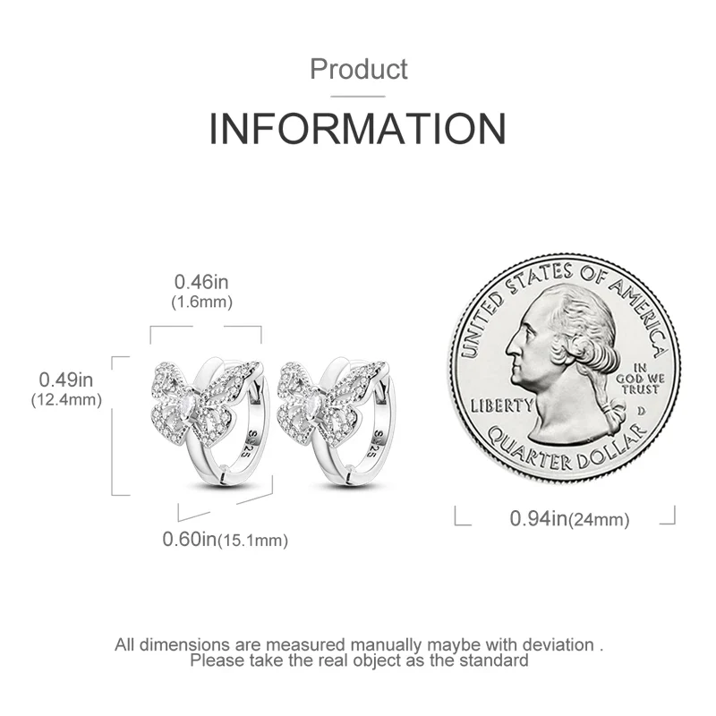 Orecchini a Cerchio in Argento 925 Sterling con Zirconi | Creole Brillantini