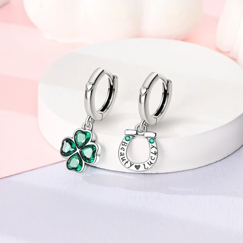 Orecchini a Cerchio in Argento 925 Sterling con Zirconi | Creole Brillantini