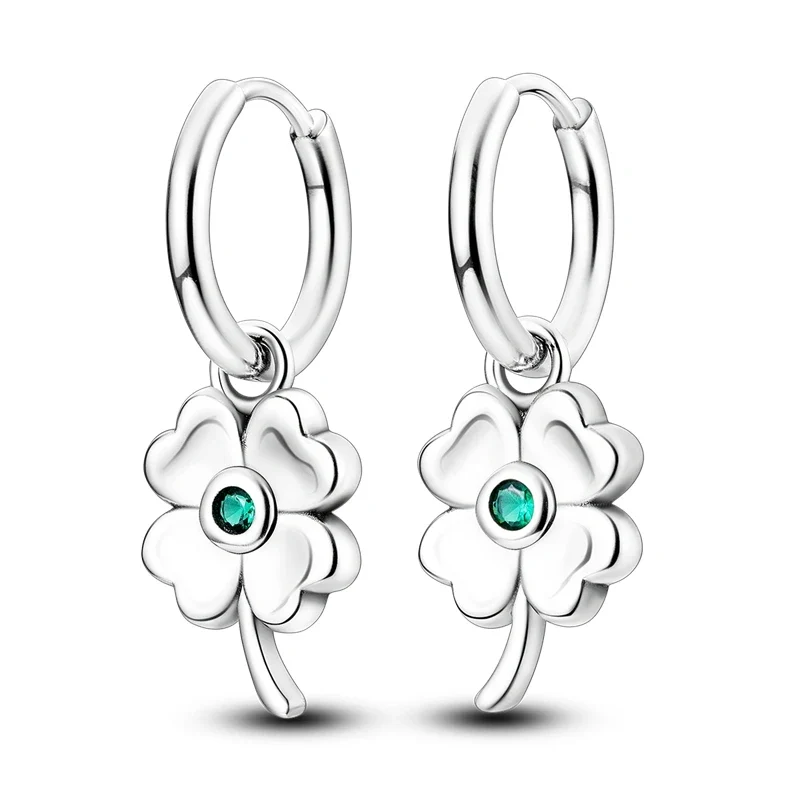 Orecchini a Cerchio in Argento 925 Sterling con Zirconi | Creole Brillantini