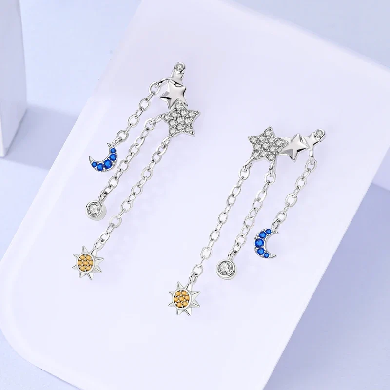 Creole Argento 925 Sterling Zirconi | Orecchini Eleganti Ipoallergenici Regalo