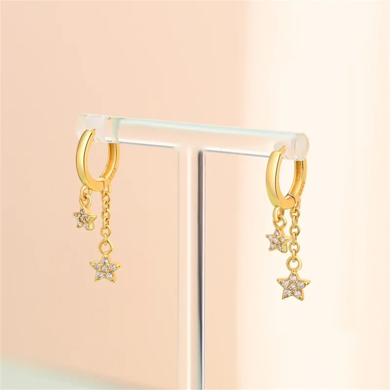 Creole Argento 925 Sterling Zirconi | Orecchini Eleganti Ipoallergenici Regalo
