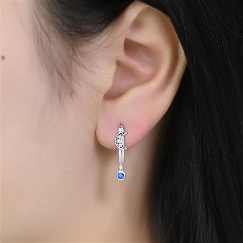 Creole Argento 925 Sterling Zirconi | Orecchini Eleganti Ipoallergenici Regalo
